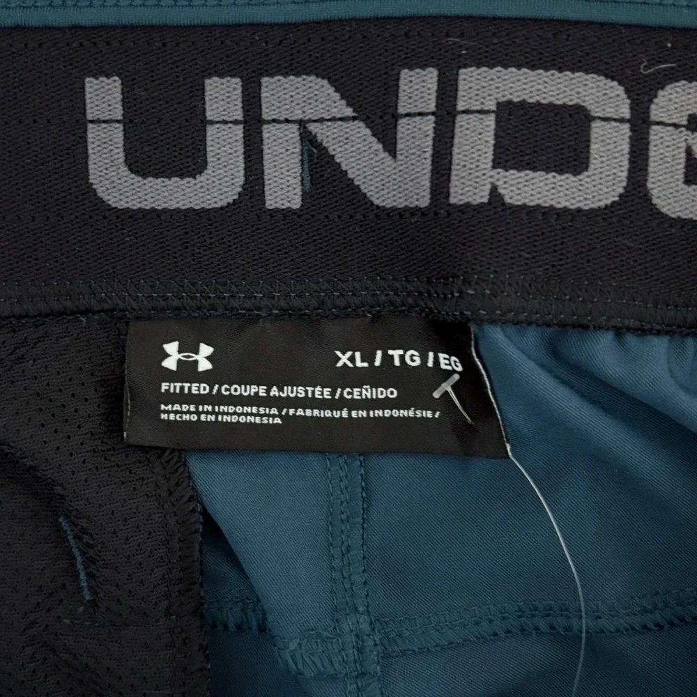 Under Armour Mens Tapered Leg Athletic Training Pants Teal‎ Blue XL NWT - Picture 7 of 10